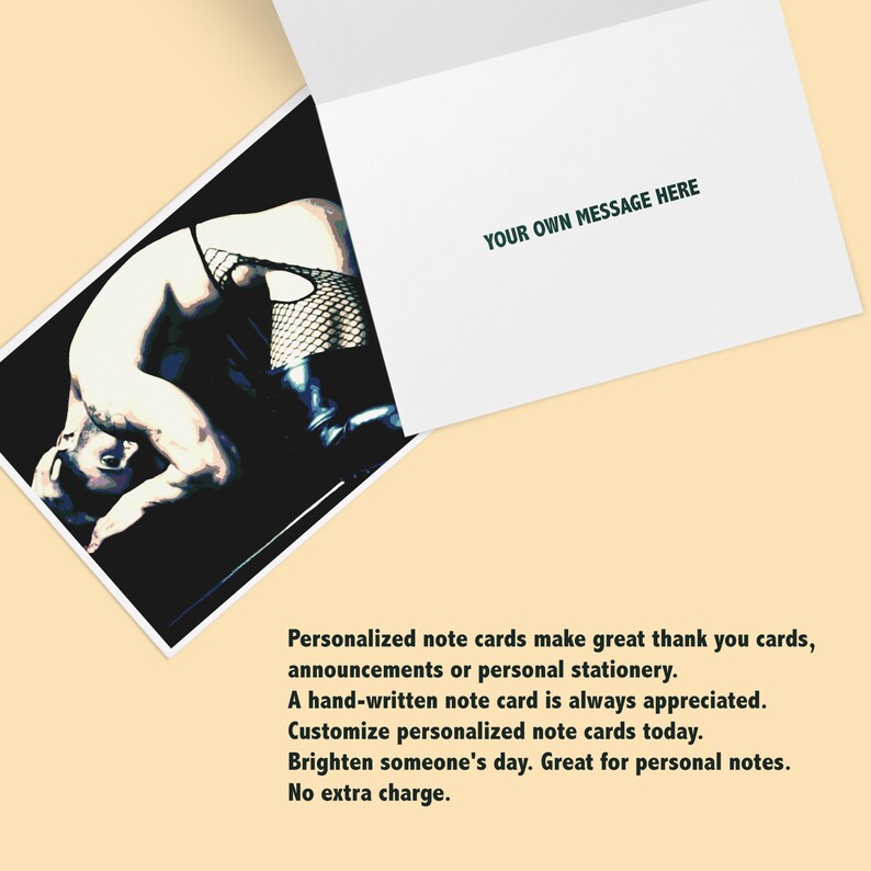 Make your own special card Men in Mesh Note Card with | Etsy