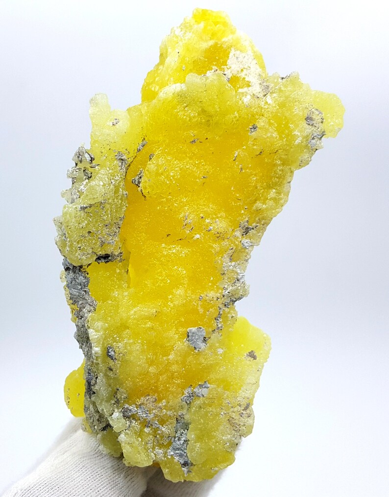Beautiful Yellow Color Attractive Brucite Specimen 545 Carats #Brucite