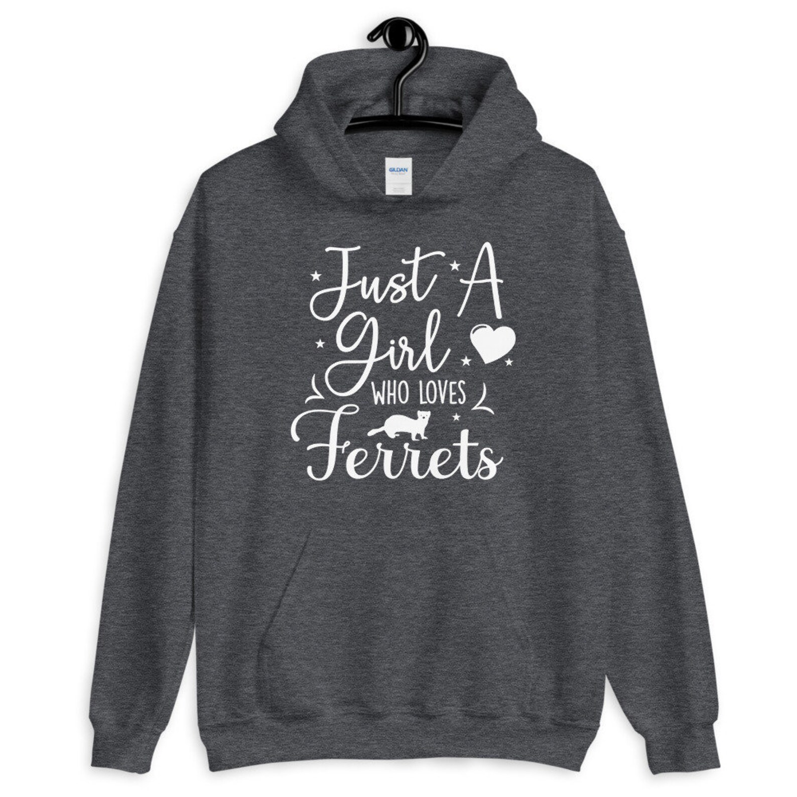 Just A Girl Who Loves Ferrets Hoodie Ferret Hoodie Ferret Etsy