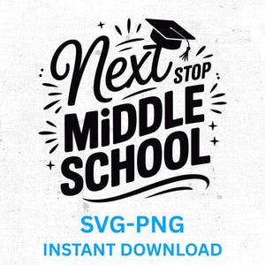 5th Grade Graduate, 5th Grade Gift, Graduation Sign Svg, Middle School Svg, 5th Grade Graduation SVG Cut File for Cricut, Middle School PNG