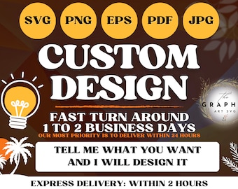 Diseño gráfico personalizado: archivos SVG, PNG y EPS (descarga digital)