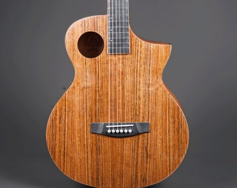 Lindo Neptune SE V2 Walnut and Mahogany Electro Acoustic Guitar with Preamp and Padded Gig Bag