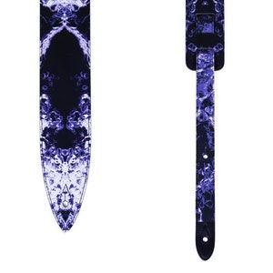 Lindo Alien Artwork Guitar Strap PVC Electric Acoustic Bass Purple image 8