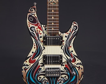 Lindo Sahara Electric Guitar | Nautical Star 12th Fret Inlay | Graphic Art Finish | Luminlays | 20th Anniversary Special Edition | UK Design