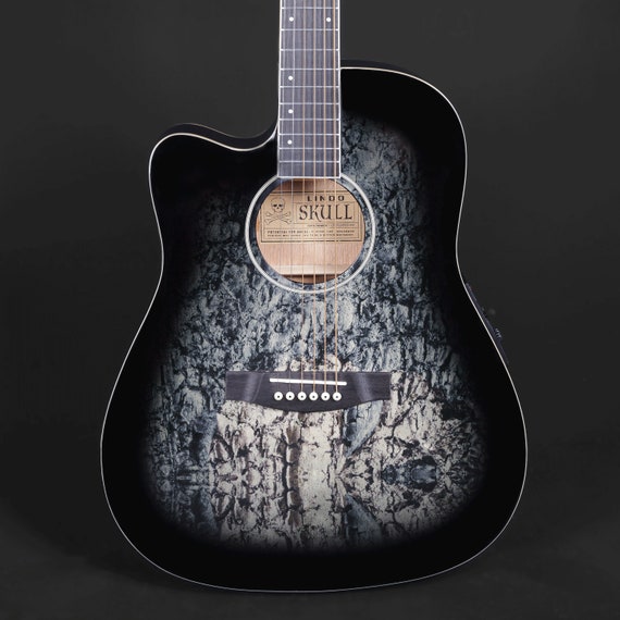Lindo B-STOCK Left Handed Skull Slim Body Electro Acoustic Guitar With  Preamp / Tuner and Padded Gigbag minor Cosmetic Imperfections -  Canada