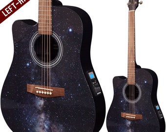 Lindo Left Handed Galaxy Electro Acoustic Guitar Slim with Preamp / EQ / Tuner and Padded Gigbag