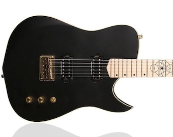 Kingdom SOORD Matte Black Electric Guitar with Seymour Duncan Pickups / Grover Machine Heads / Graphtech Nut