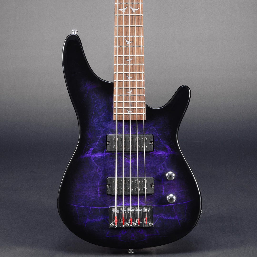 Lindo PDB-5 V2 Purple 5-string Electric Bass Guitar | Dove