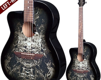 Lindo 933C Left-Handed Alien Black Acoustic Guitar & Gigbag