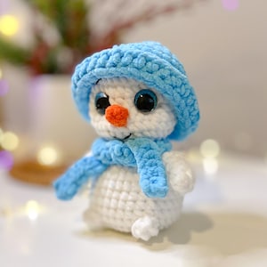 Crochet Snowman Pattern – Amigurumi Christmas Doll PDF • Snowman Ornament & Plush • Christmas Crochet Decoration