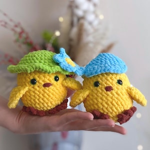 Chick Plush Crochet Pattern,  Amigurumi PDF