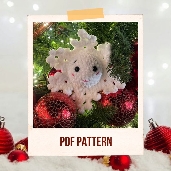 Crochet Pattern Snowflake Doll PDF  - Christmas Decoration - Amigurumi Soft Toy