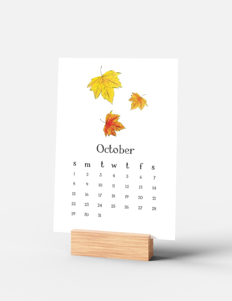 2023 Desk Calendar Desk Calendar 2023 With Stand Calendar - Etsy