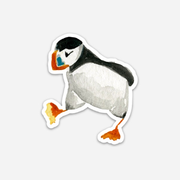 puffin sticker, bird sticker, cute bird stickers, maine sticker, vinyl birds, bird decal, cute animal vinyl sticker