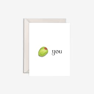 Ich liebe dich Karte, Olive Sie, Liebeskarte für ihn, Liebeskarte für sie, Valentinstag Karte für Ehemann, lustige Valentinstag Karte