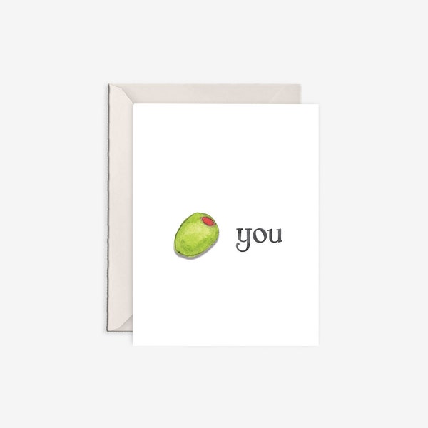 i love you card, olive you, love card for him, love you card for her, valentines day card for husband, funny valentines day card
