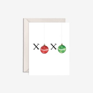 décorations de Noël, carte xoxo, carte de décoration, cartes mignonnes, Noël d'amour, cartes de Noël, cartes de vœux