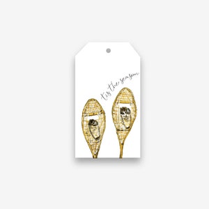 snowshoe season gift tags | holiday tags | christmas gift tags