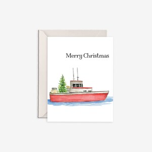 bateau de pêche au homard, noël au homard, noël du maine, vacances dans le maine, bateau de noël, arbre de noël