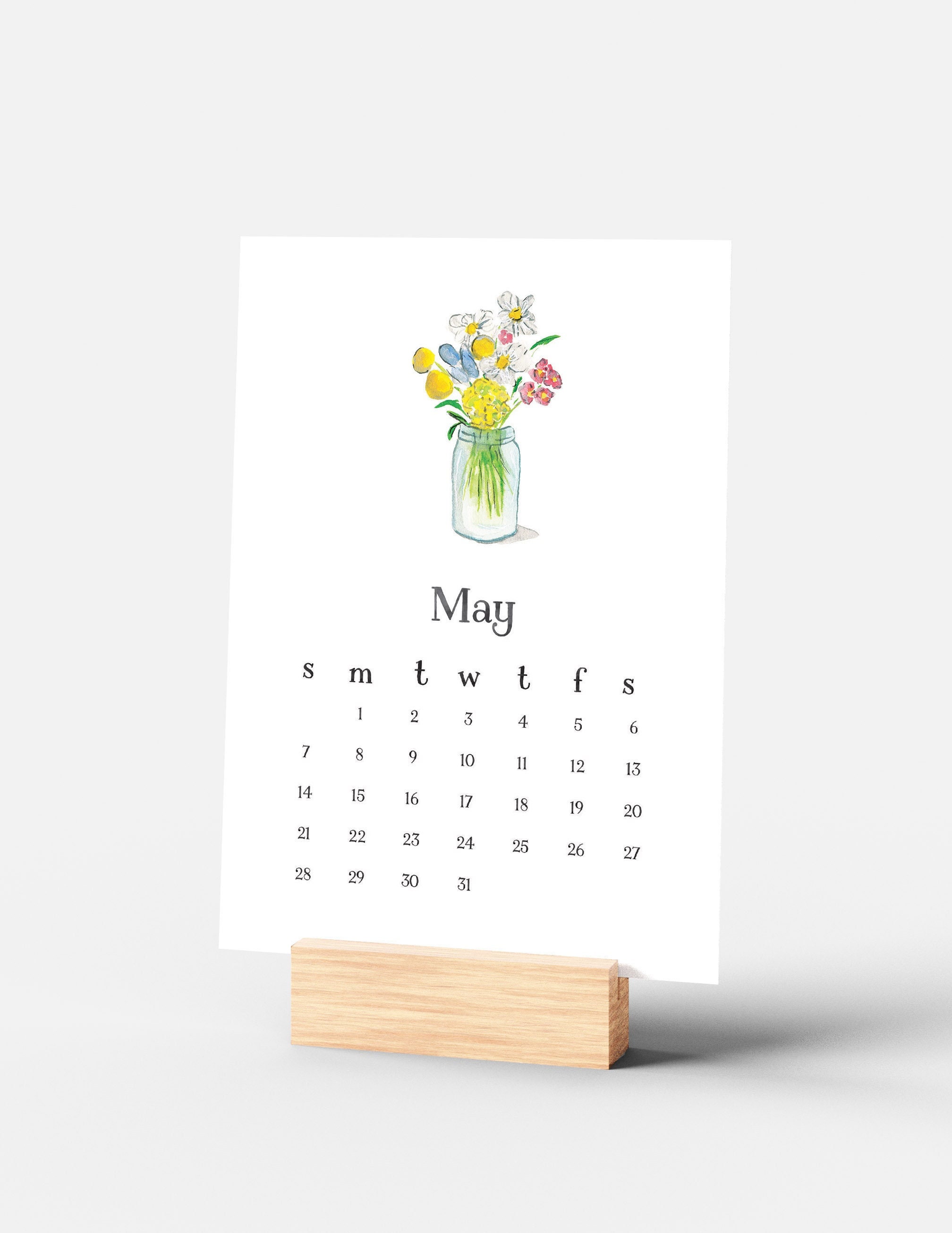 2023 Desk Calendar Desk Calendar 2023 With Stand Calendar - Etsy
