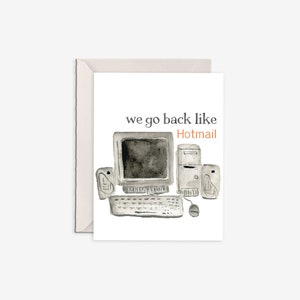 Freundschaftskarte, lustige Freundschaftskarte, Geschwisterkarte, lustige Liebeskarte, Computer Karte, lustige Geburtstagskarte
