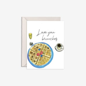 biglietto brunch, biglietto ti amo, biglietti amicizia amore, biglietto amico, biglietto waffle, biglietto mimosa, ti amo per lui, ti amo per lei