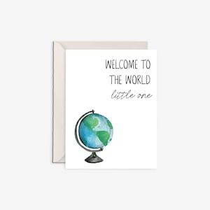 Willkommen auf der Welt, Baby, Neugeborenen Karte, Willkommen Kleine, Welt Baby, Babyparty Karte, Glückwunsch zum Baby, neue Baby Karte