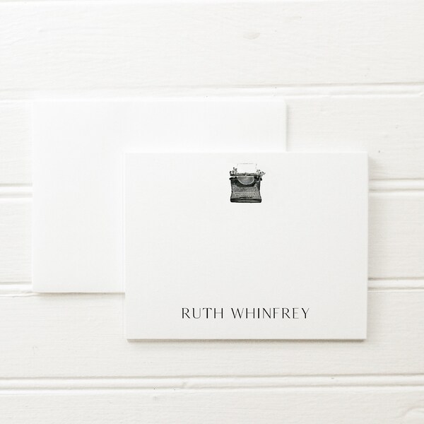 Custom Typewriter Note Cards Etsy