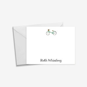 Fahrrad Geschenke, Fahrrad Karten, Grußkarten mit Umschlägen personalisiert, originelle Grußkarten, Fahrrad Briefpapier, Aquarell Fahrrad