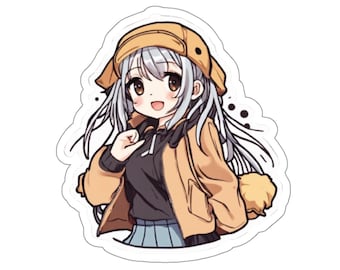Cute Animation Girl 9 | Anime Stickers | Anime Sticker Collector