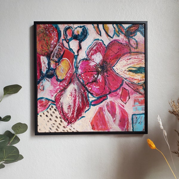 Origineel abstract schilderij - bloemen #13