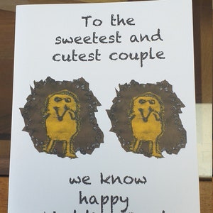 Igel süße Hochzeitskarte