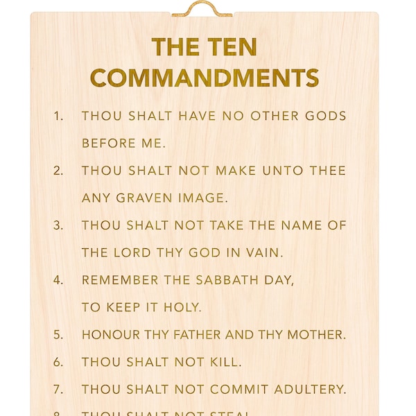 10 Commandments Wall Art Etsy
