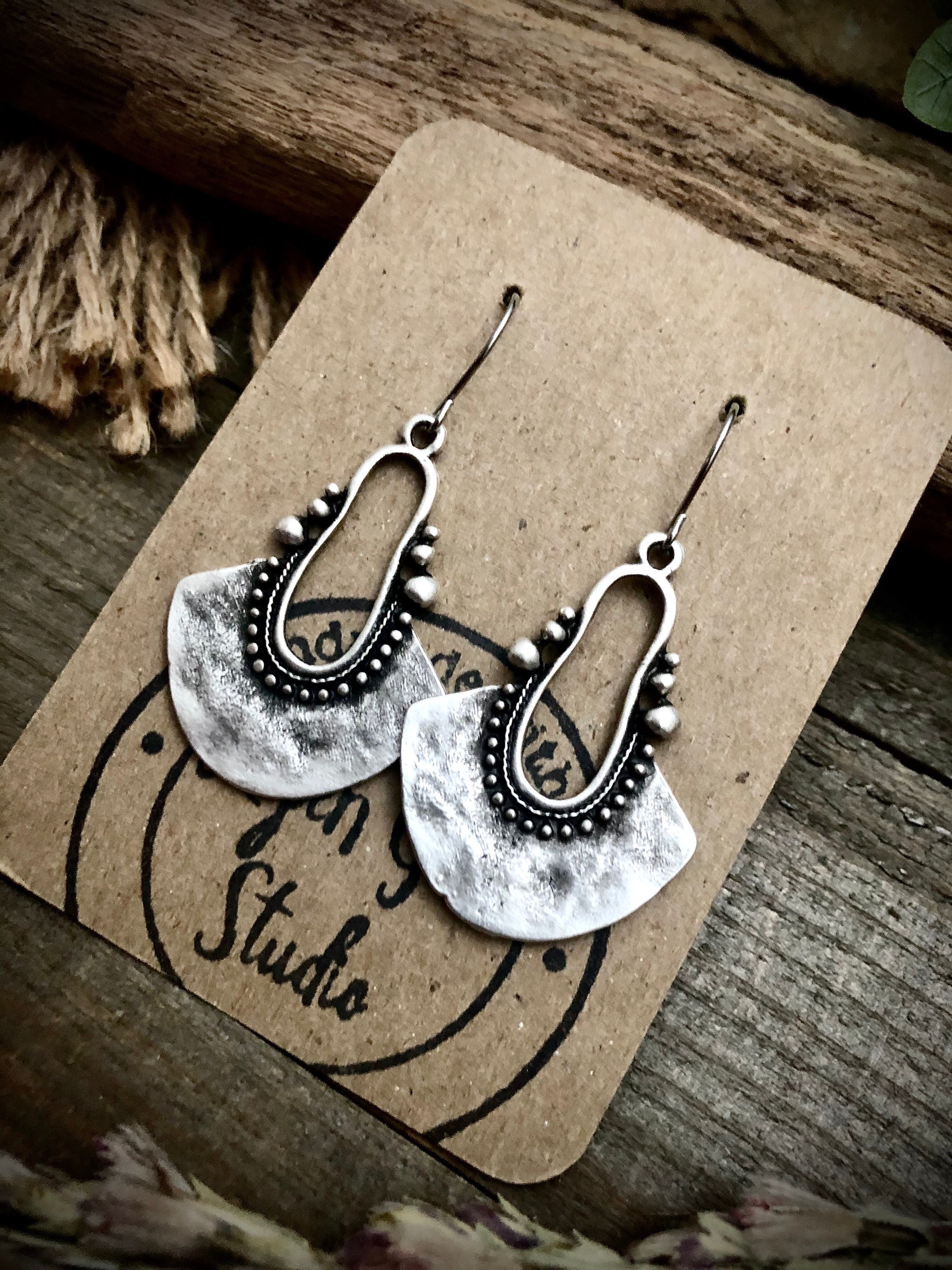 •GLIDE• silver dangle earrings main image 0