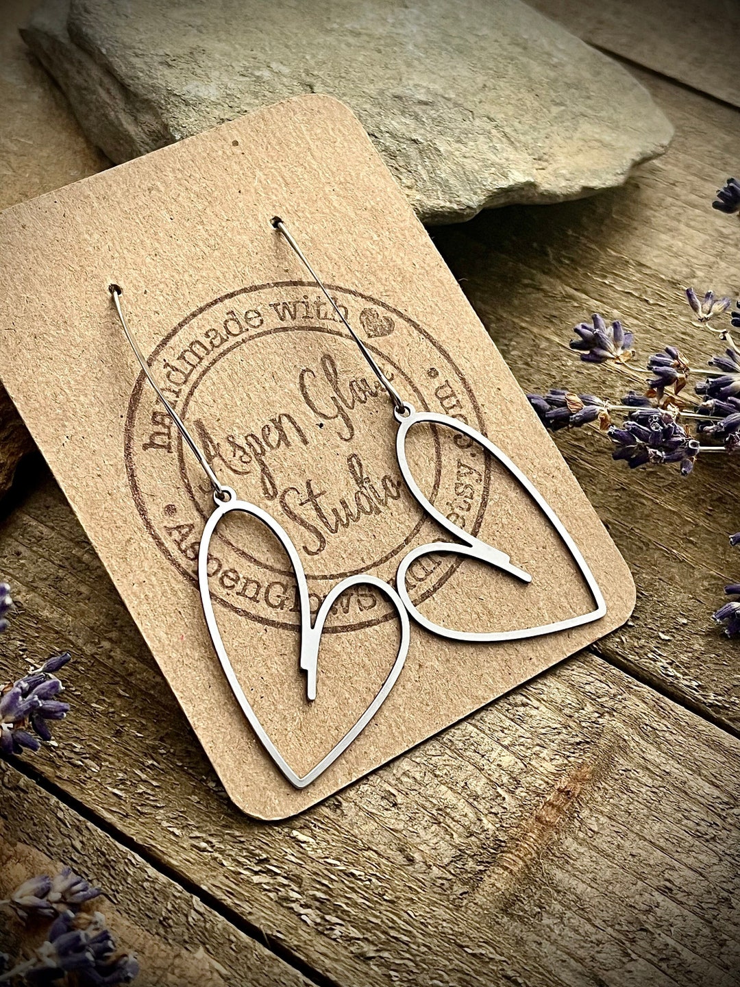 Heart Pendant Earrings