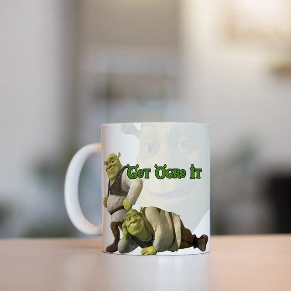 Funny Shrek Up Meme Coffee Ceramic Mug