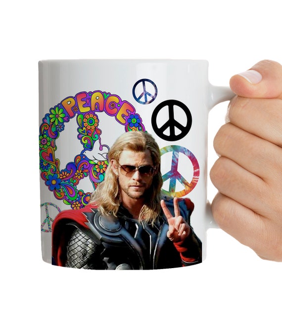Thor Love Funny Mug Coffee Cup Thor Peace Sign Chris Hemsworth - Etsy Thor Love Funny Mug Coffee Cup Thor Peace Sign Chris Hemsworth - Etsy