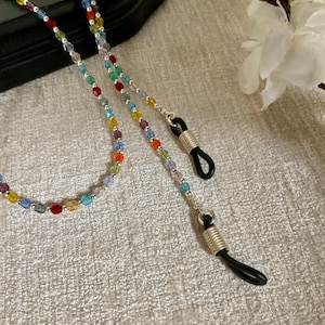 Color Love! - Glass Eyeglass Holder or Chain, Eyeglass Accessory