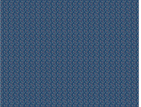 Dollhouse Miniature Decor Navy Blue Wallpaper