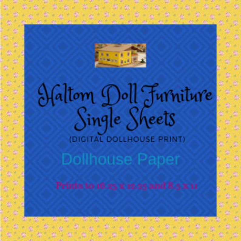 Dollhouse Miniature Wallpaper PDF Yellow Wallpaper
