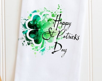 Tea Towel with St Kitchen Towel Patrick\u2019s Day decoration