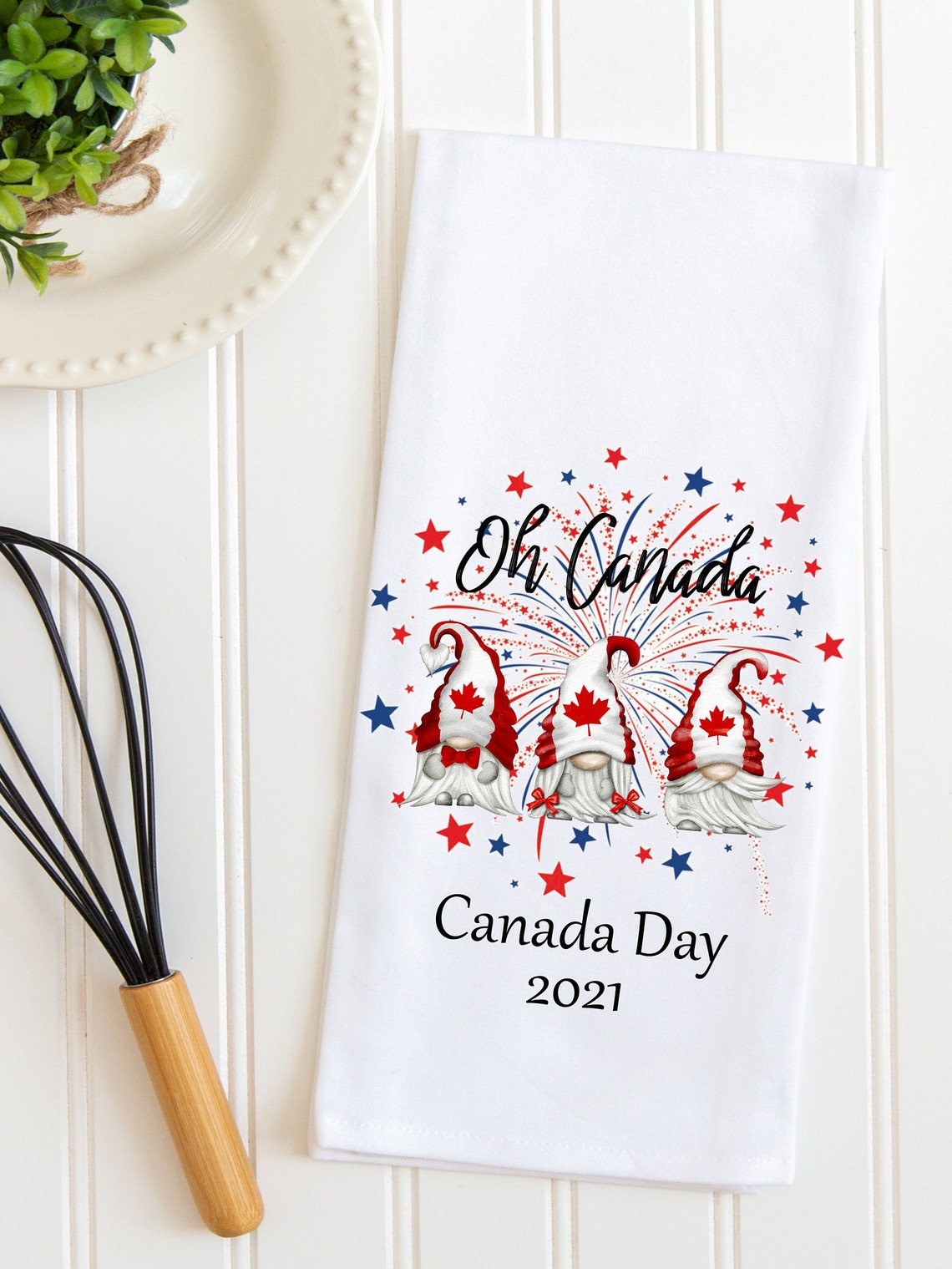 Canada Day Tea Towel Canada Day Celebration Oh Canada Accent Etsy