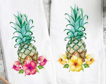 Details about   Hanging Kitchen Towel Kitchen Decor Tropical Vibes Leaves and Flowers