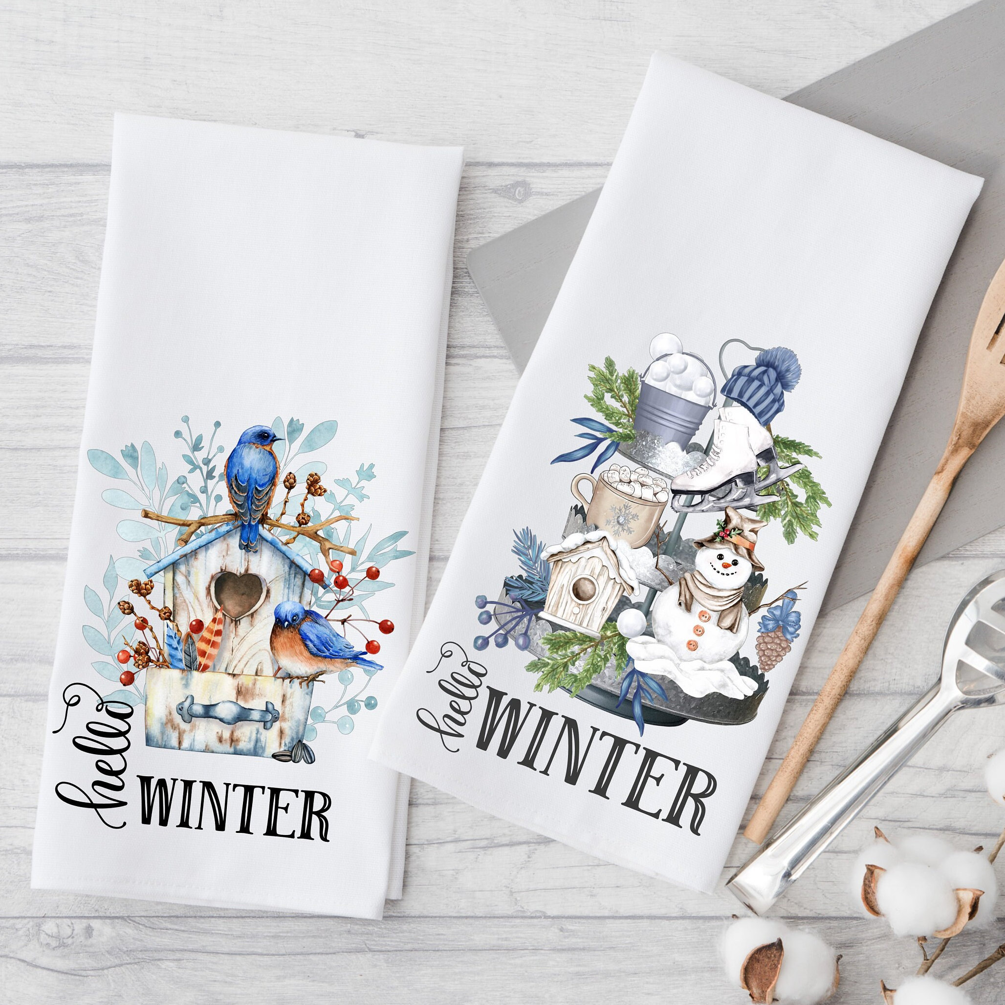 Winter Welcome – Kitchen Tea Towel