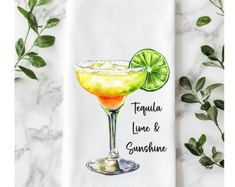 Unique Colorful Margarita Towels with Witty Quotes - Entertain in Style, Funny Bar Towels