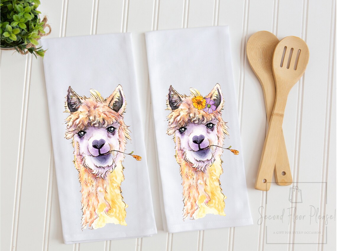 Lama Geschirrtuch Lama Handtücher Lama Küchentuch Geschenk | Etsy