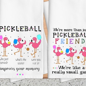 Funny Pickleball Kitchen Towel, Pickleball Tea Towel, Pickleball Decor, Ladies Pickleball Group, Pickleball Group Gift, Dish Towel