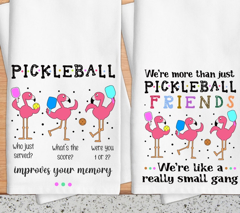 Funny Pickleball Kitchen Towel Pickleball Tea Towel Etsy