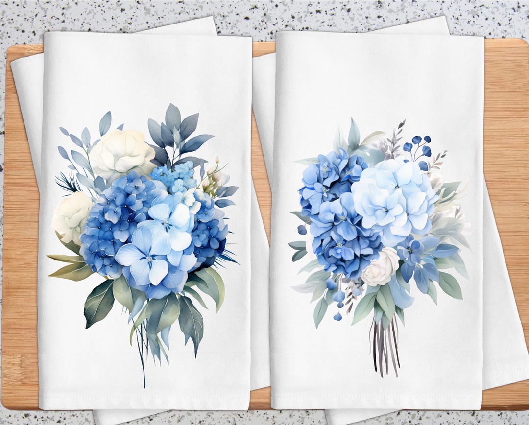 Blue Hydrangeas Tea Towel main image 1