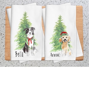 Personalisierte Hunderasse Küchentuch, Haustier-Liebhaber Weihnachtsgeschenk